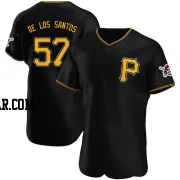 Yerry De Los Santos Men's Pittsburgh Pirates Black Authentic Alternate Jersey