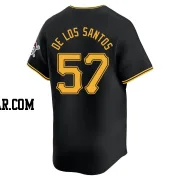 Yerry De Los Santos Men's Pittsburgh Pirates Black Limited Alternate Jersey