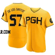 Yerry De Los Santos Men's Pittsburgh Pirates Gold Authentic 2023 City Connect Jersey