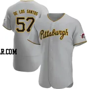 Yerry De Los Santos Men's Pittsburgh Pirates Gray Authentic Road Jersey