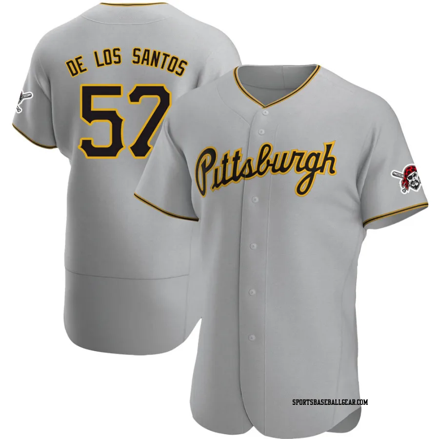 Yerry De Los Santos Men's Pittsburgh Pirates Gray Authentic Road Jersey