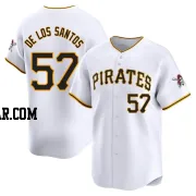 Yerry De Los Santos Men's Pittsburgh Pirates White Limited Home Jersey