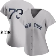 Yerry de los Santos Women's New York Yankees Gray Authentic 2021 Field of Dreams Jersey