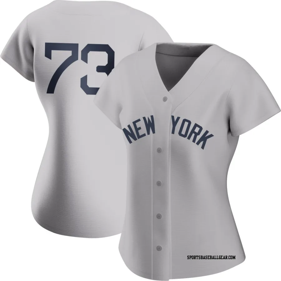 Yerry de los Santos Women's New York Yankees Gray Authentic 2021 Field of Dreams Jersey