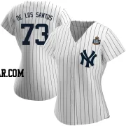 Yerry de los Santos Women's New York Yankees White Authentic Home Name 2024 World Series Jersey