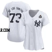 Yerry de los Santos Women's New York Yankees White Limited Yankee Home 2024 World Series Jersey