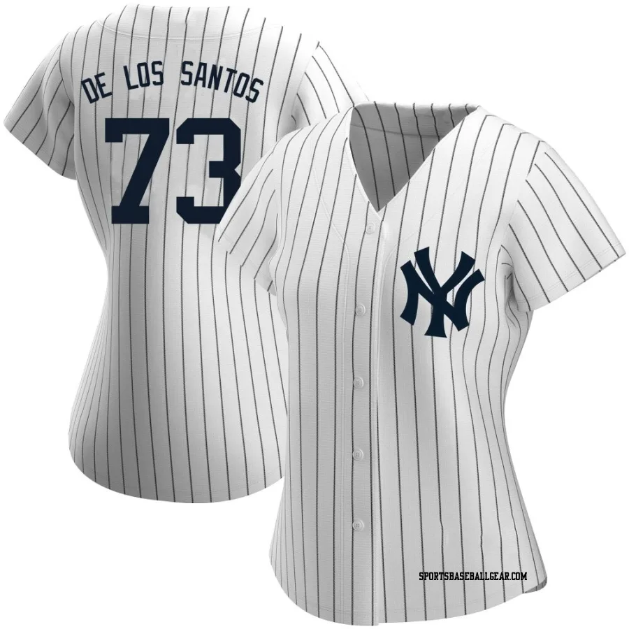 Yerry de los Santos Women's New York Yankees White Replica Home Name Jersey