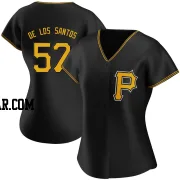 Yerry De Los Santos Women's Pittsburgh Pirates Black Replica Alternate Jersey