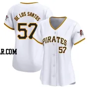 Yerry De Los Santos Women's Pittsburgh Pirates White Limited Home Jersey