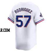 Yerry Rodriguez Men's Texas Rangers Gold Limited White 2024 Collection Jersey