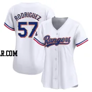 Yerry Rodriguez Women's Texas Rangers Gold Limited White 2024 Collection Jersey