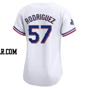 Yerry Rodriguez Women's Texas Rangers Gold Limited White 2024 Collection Jersey