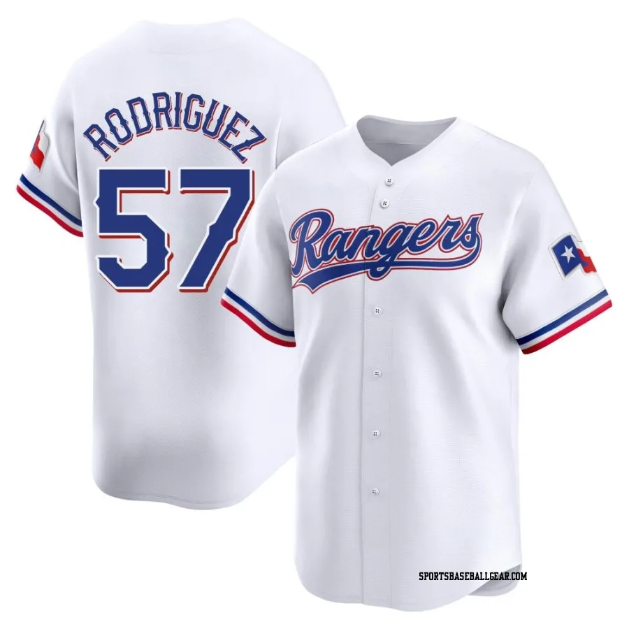 Yerry Rodriguez Youth Texas Rangers White Limited Home Jersey