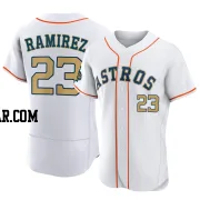 Yeuris Ramirez Men's Houston Astros Gold Authentic White 2023 Collection Jersey