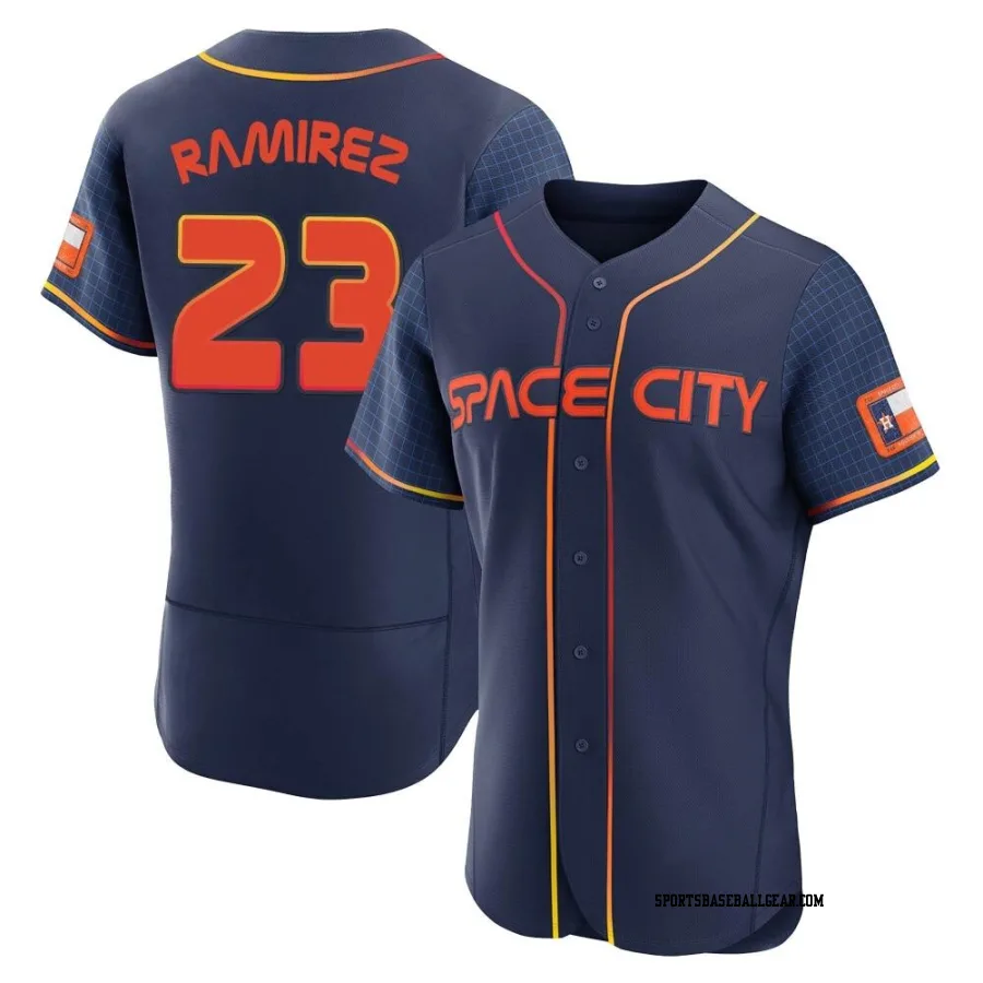 Yeuris Ramirez Men's Houston Astros Navy Authentic 2022 City Connect Jersey