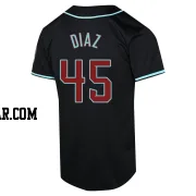 Yilber Diaz Men's Arizona Diamondbacks Black Limited Alternate Jersey