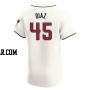 Yilber Diaz Men's Arizona Diamondbacks Cream Elite Home Jersey