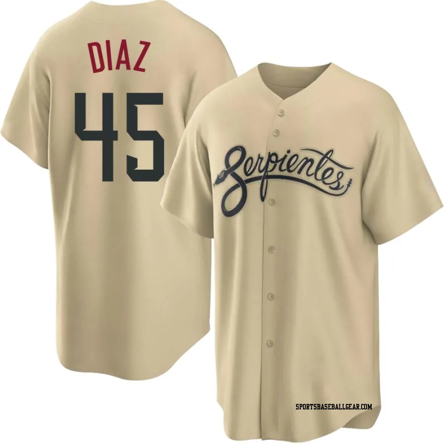 Yilber Diaz Men's Arizona Diamondbacks Gold Replica 2021 City Connect Cool Base Jersey