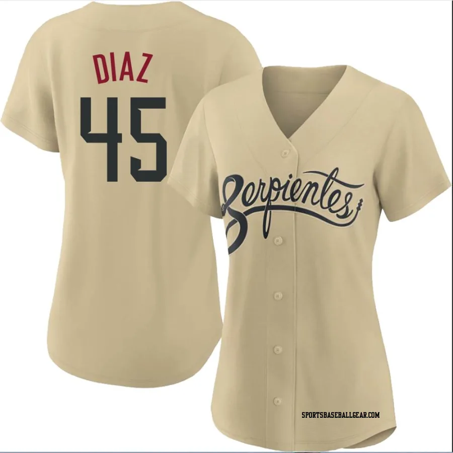 Yilber Diaz Women's Arizona Diamondbacks Gold Replica 2021 City Connect Cool Base Jersey