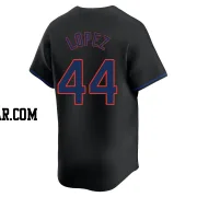 Yoan Lopez Men's New York Mets Black Limited Alternate Jersey