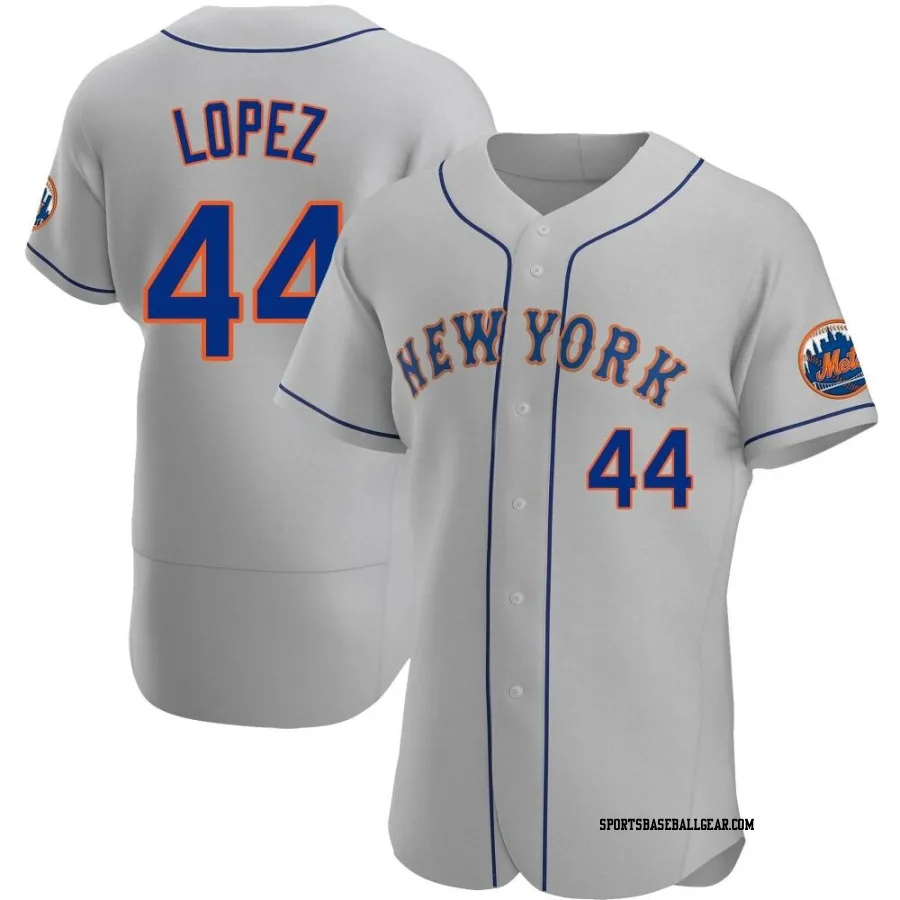 Yoan Lopez Men's New York Mets Gray Authentic Road Jersey