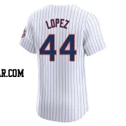 Yoan Lopez Men's New York Mets White Elite Home Jersey