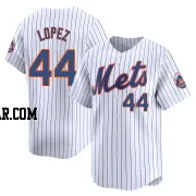 Yoan Lopez Youth New York Mets White Limited Home Jersey