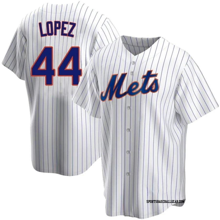 Yoan Lopez Youth New York Mets White Replica Home Jersey