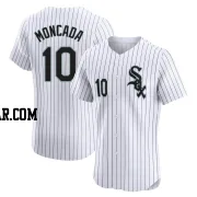 Yoan Moncada Men's Chicago White Sox White Elite Home Jersey