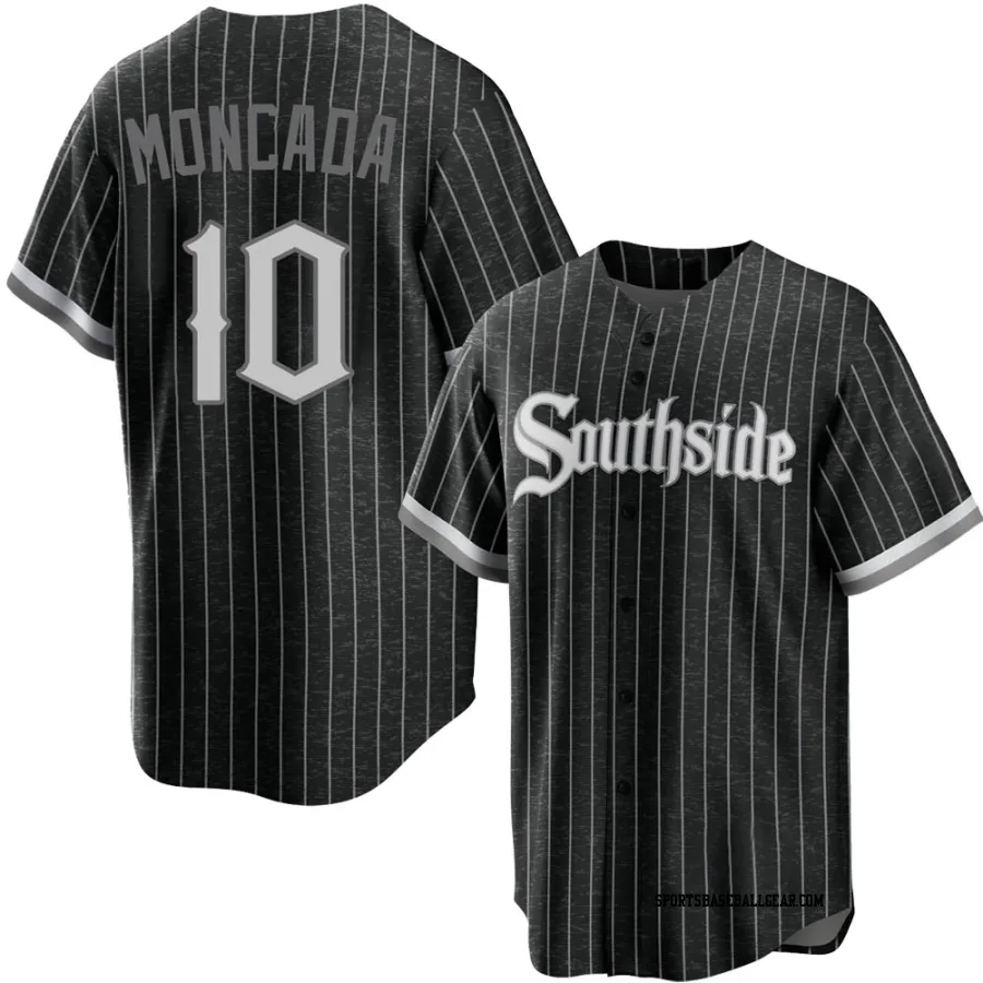 Yoan Moncada Youth Chicago White Sox Black Replica 2021 City Connect Jersey