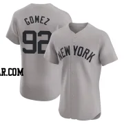 Yoendrys Gomez Men's New York Yankees Gray Elite Road Jersey