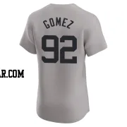 Yoendrys Gomez Men's New York Yankees Gray Elite Road Jersey