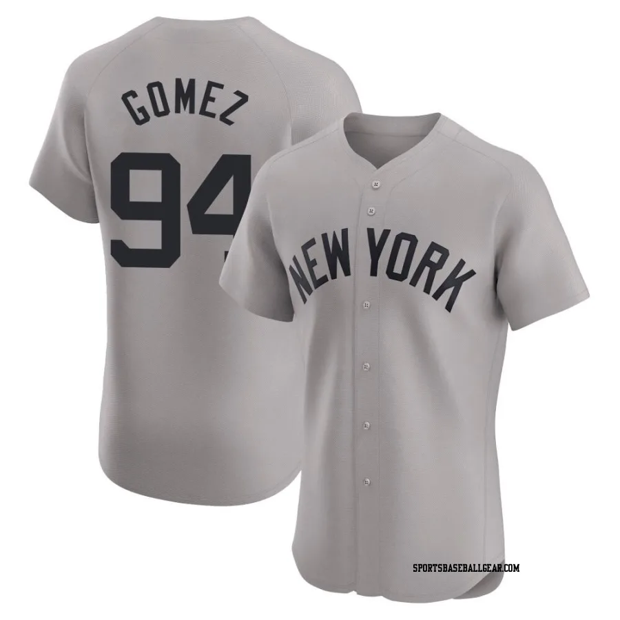 Yoendrys Gomez Men's New York Yankees Gray Elite Road Jersey