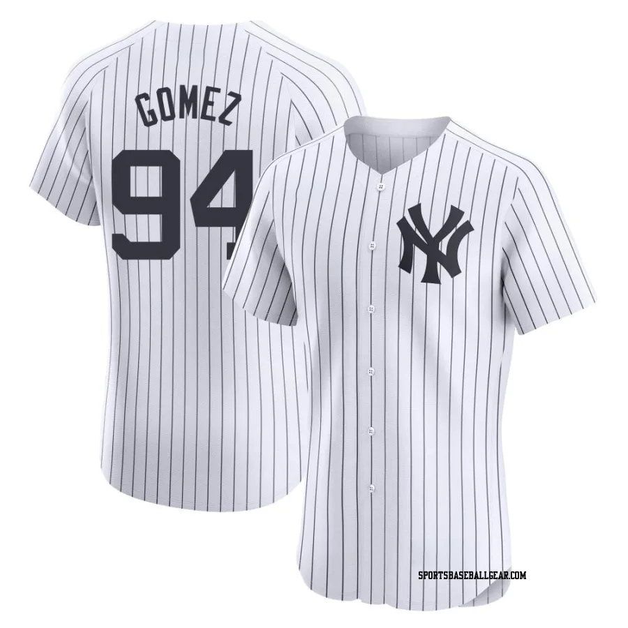 Yoendrys Gomez Men's New York Yankees White Elite Home Jersey