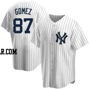 Yoendrys Gomez Men's New York Yankees White Replica Home Jersey