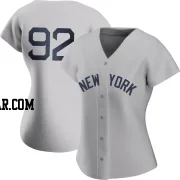 Yoendrys Gomez Women's New York Yankees Gray Authentic 2021 Field of Dreams Jersey