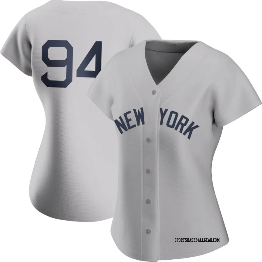 Yoendrys Gomez Women's New York Yankees Gray Authentic 2021 Field of Dreams Jersey