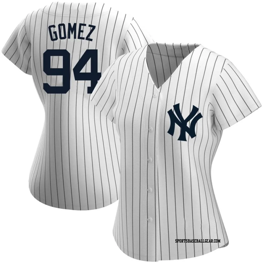 Yoendrys Gomez Women's New York Yankees White Authentic Home Name Jersey