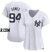 Yoendrys Gomez Women's New York Yankees White Limited Yankee Home Jersey