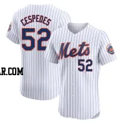 Yoenis Cespedes Men's New York Mets White Elite Home Jersey