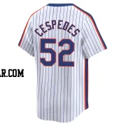 Yoenis Cespedes Men's New York Mets White Limited Cooperstown Collection Jersey