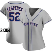 Yoenis Cespedes Women's New York Mets Gray Replica Road Jersey