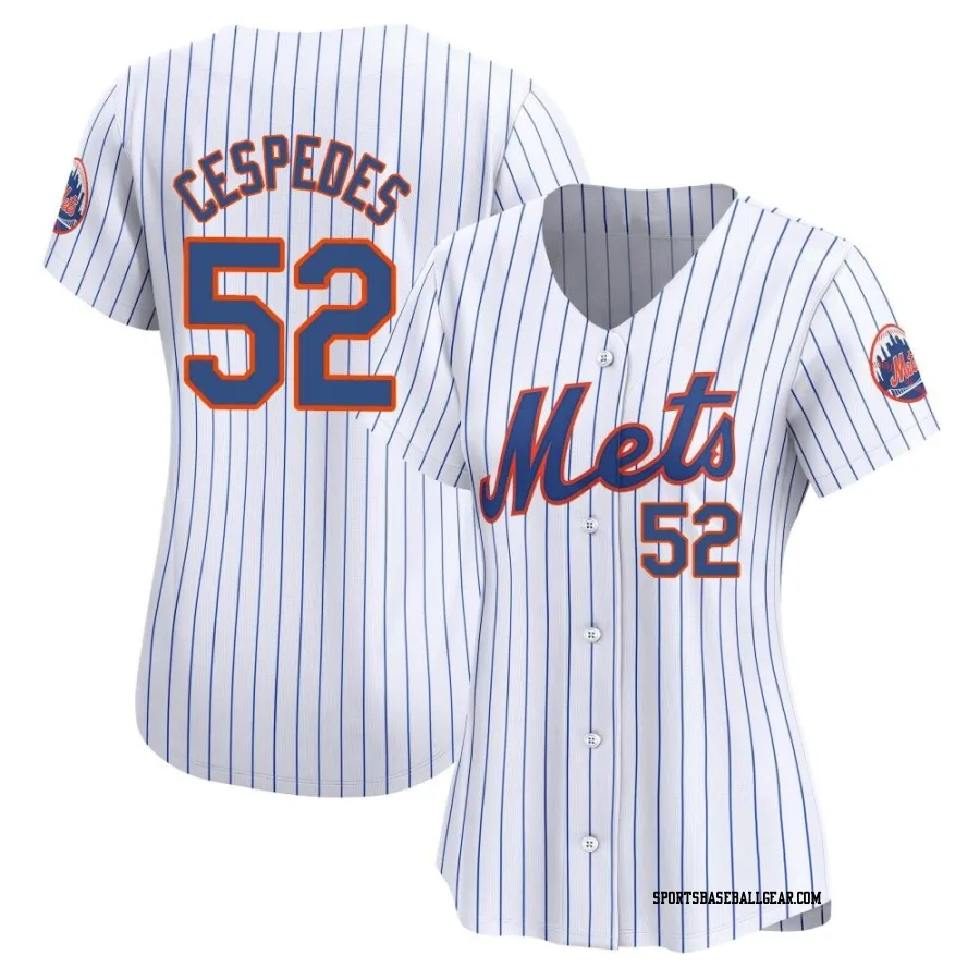 Yoenis Cespedes Women's New York Mets White Limited Home Jersey