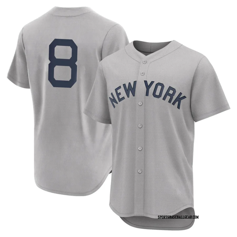 Yogi Berra Men's New York Yankees Gray Authentic 2021 Field of Dreams Jersey