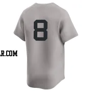 Yogi Berra Men's New York Yankees Gray Limited Away 2nd Jersey