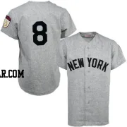 Yogi Berra Men's New York Yankees Grey Authentic 1951 Throwback Jersey