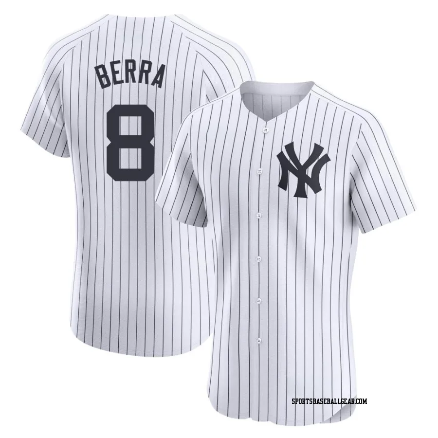 Yogi Berra Men's New York Yankees White Elite Home Jersey