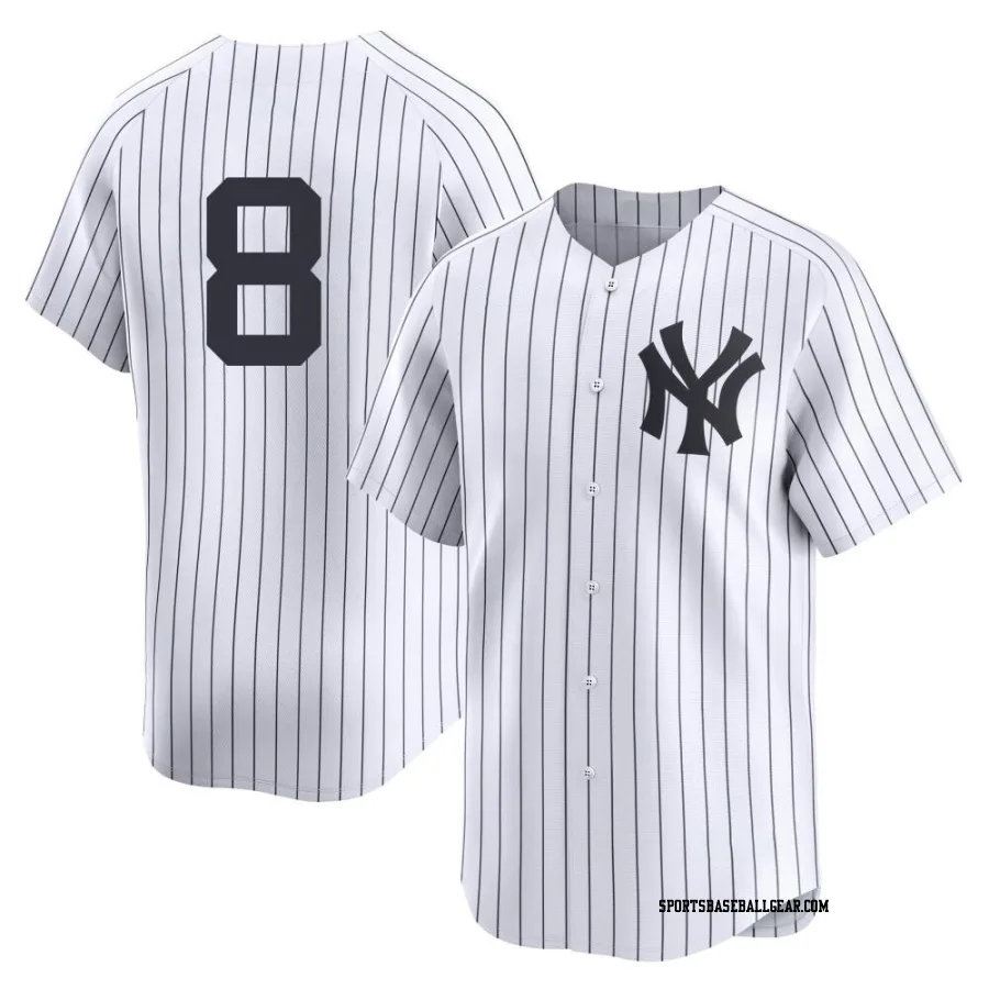 Yogi Berra Men's New York Yankees White Limited Yankee Home 2nd Jersey