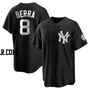 Yogi Berra Youth New York Yankees Black/White Replica Jersey