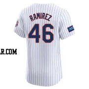 Yohan Ramirez Men's New York Mets White Elite Home Patch Jersey